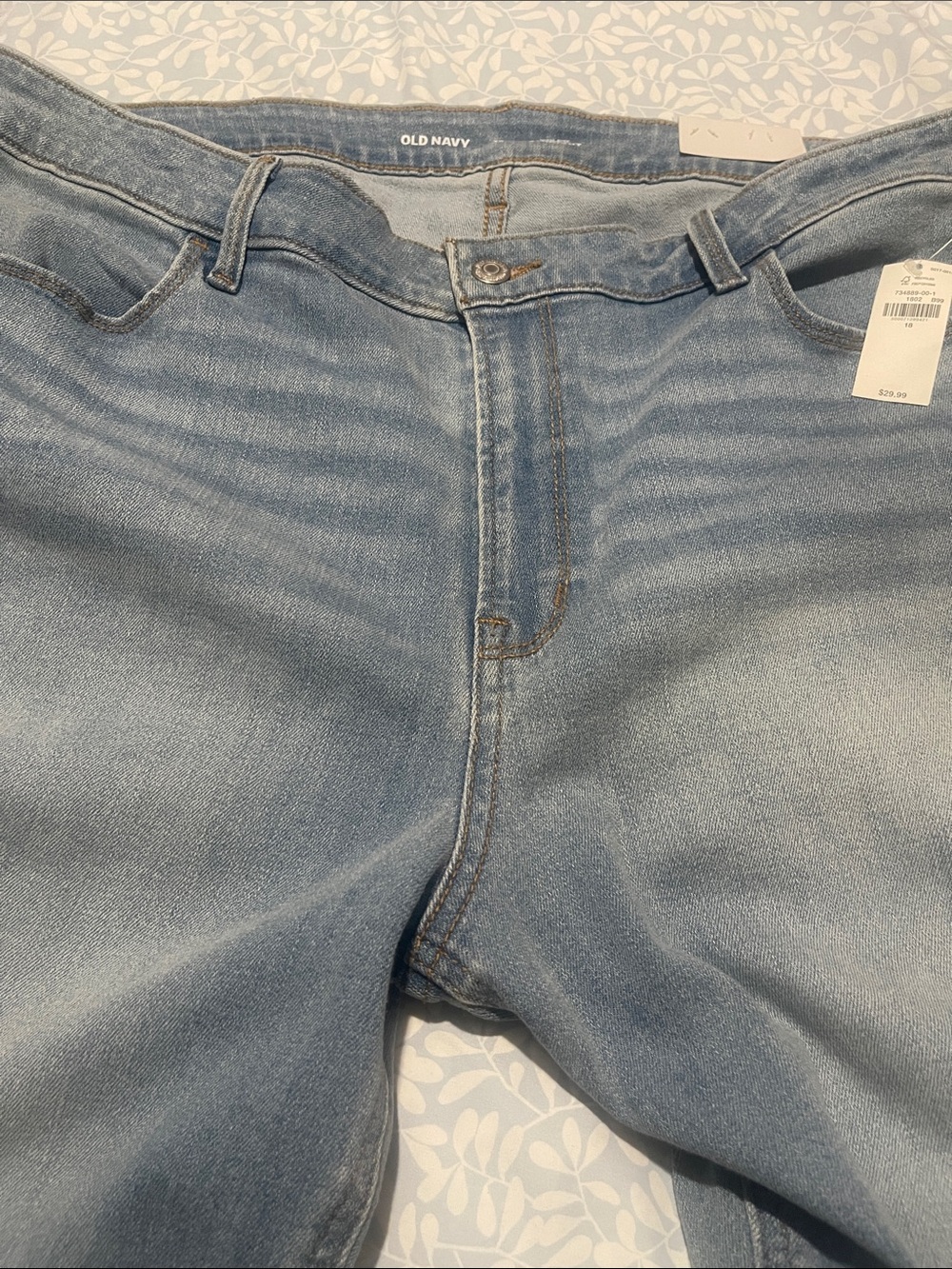 Old Navy Women’s Light Wash  High rise straight Jeans